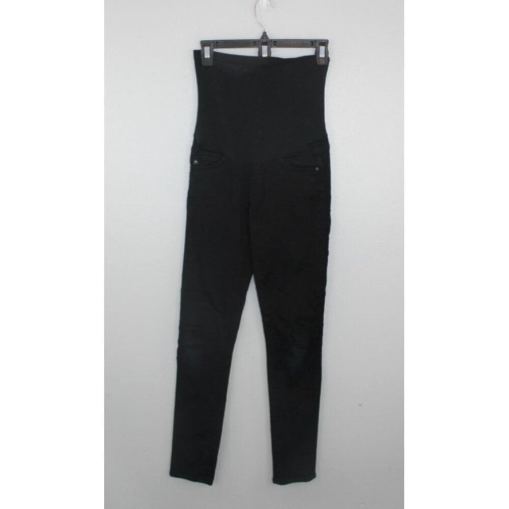 AG Adriana Goldschmied Jeans Womens 25R Maternity Black Farrah Skinny Belly Band